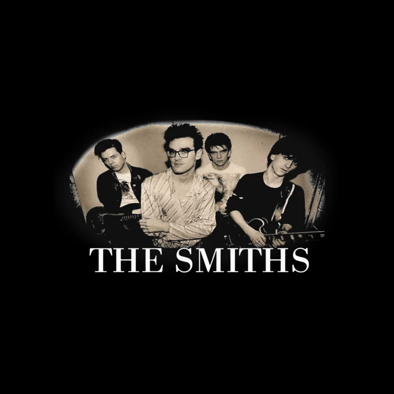 The Smiths - Iconic 1980s Alternative Rock Band Portrait Throw Pillow