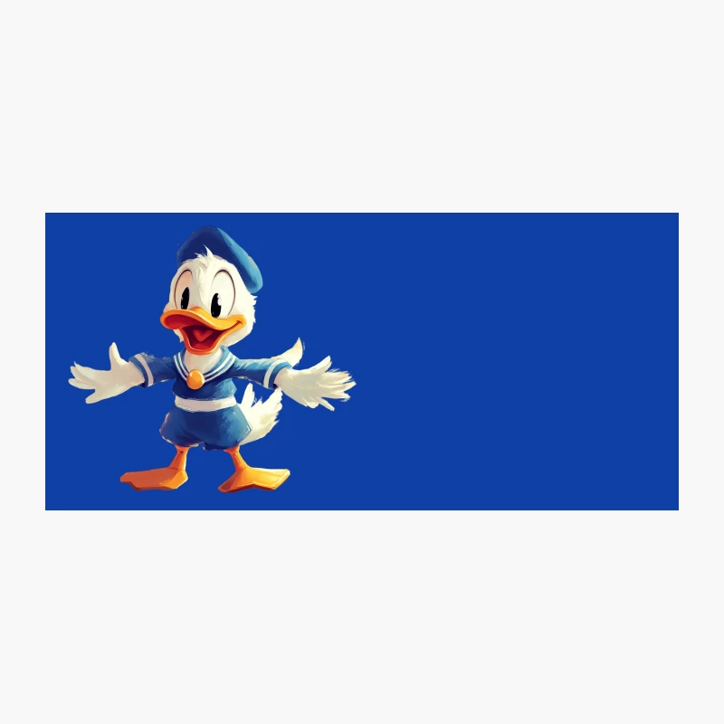 Cheerful Donald Duck: Classic Disney Cartoon Character in Sailor Outfit Coffee Mug