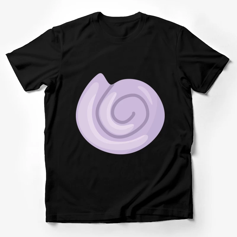 Spirale de coquillage violet Homme T-Shirt