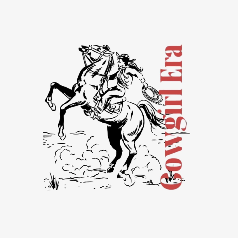 Design de Cowgirl Rodéo Homme Sweat-shirt à enfiler