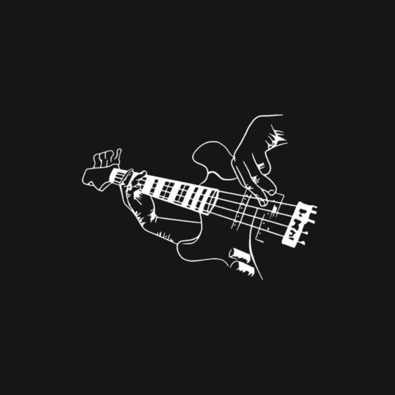 Bass Guitar Illustration Male Long Sleeve T-Shirt