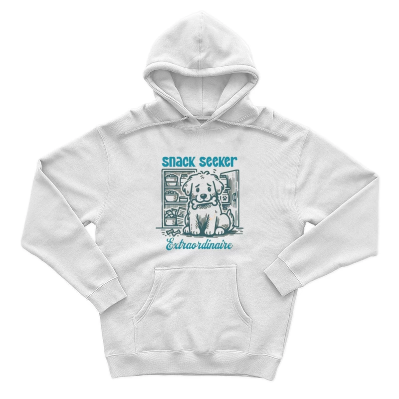 Snack-Suchhund im Kühlschrank Herren Pullover Hoodie