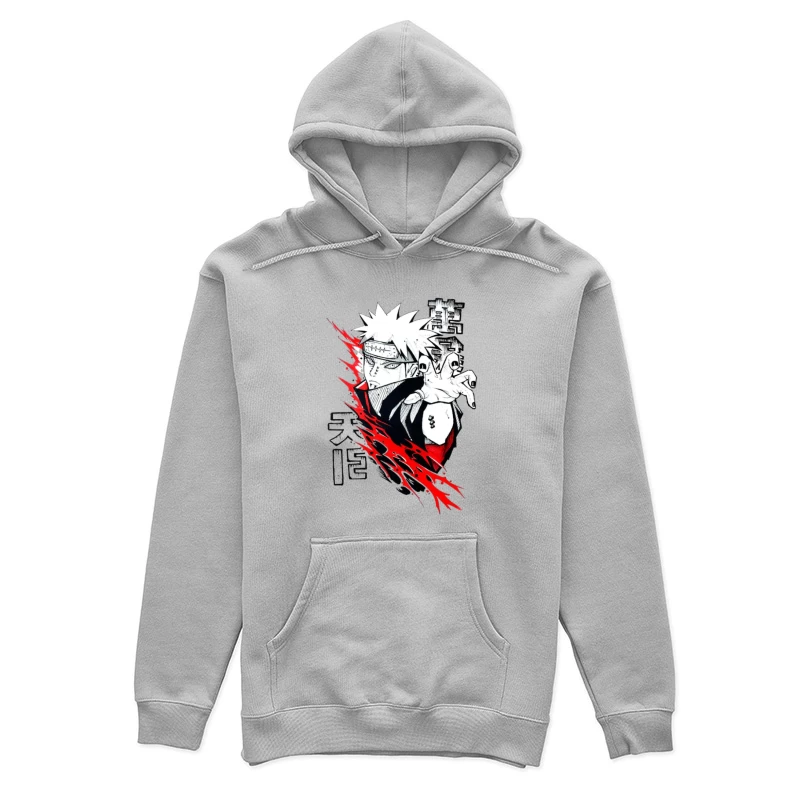 Anime-Charakter mit roter Aura Damen Pullover Hoodie