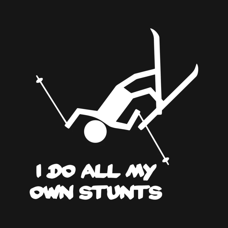I Do All My Own Stunts Ski Mouse Pad