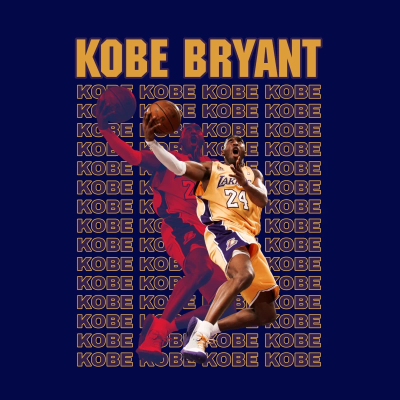 Kobe Bryant: Legendary NBA Player Throw Pillow