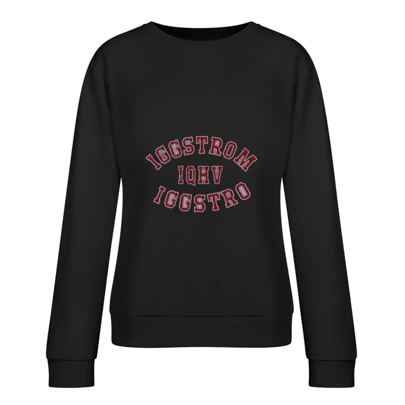 Sportlicher College-Stil Schriftzug Damen Pullover Sweatshirt