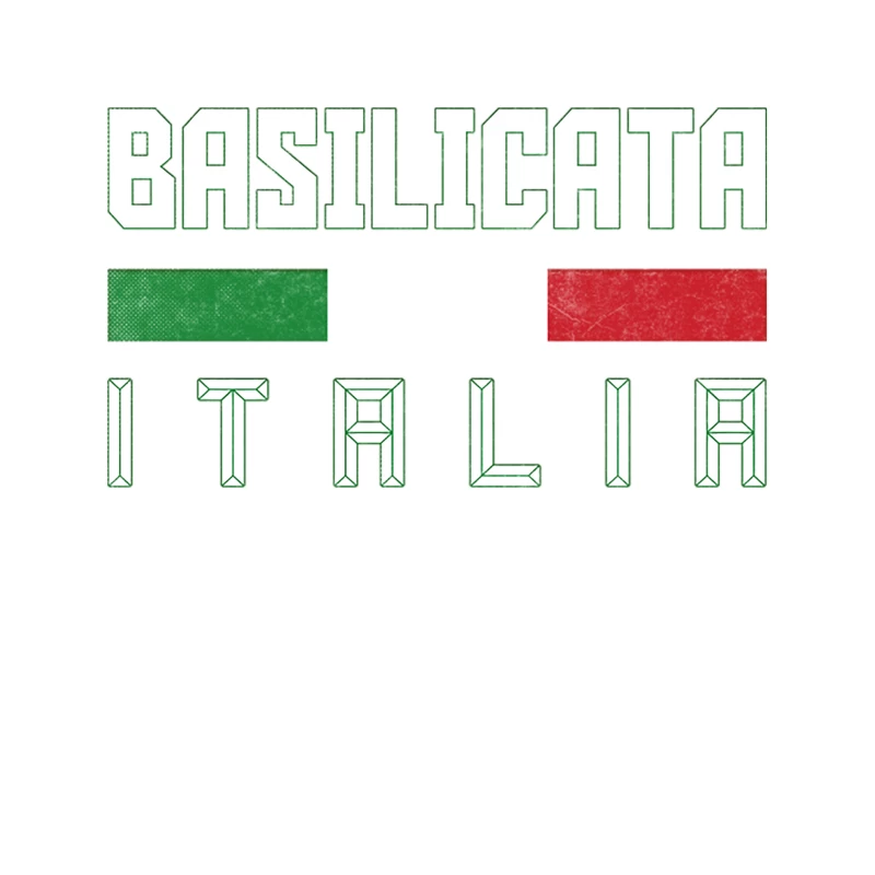 Basilicata Italia  Italy Typography Design Tapestry