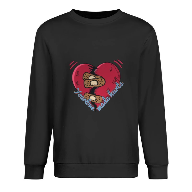 Verletztes Herz und Liebe Herren Pullover Sweatshirt