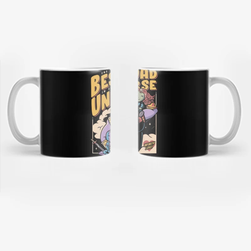 Best Dad in the Universe Comic Art Coffee Mug