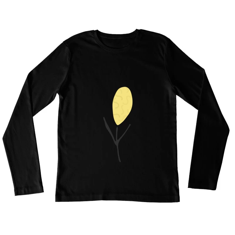 Illustration de branche jaune Femme Manches Longues T-Shirt