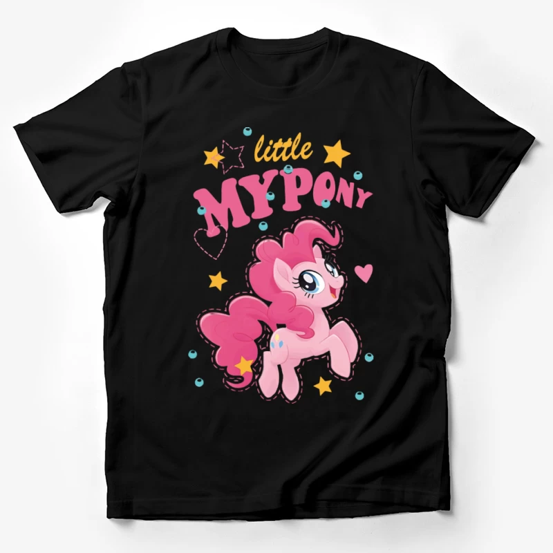 Lustiges rosa Pony-Design Herren T-Shirt