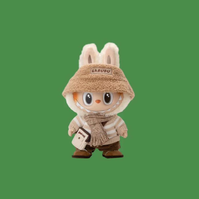 Niedliche Labubu-Figur mit Winterkleidung Herren T-Shirt