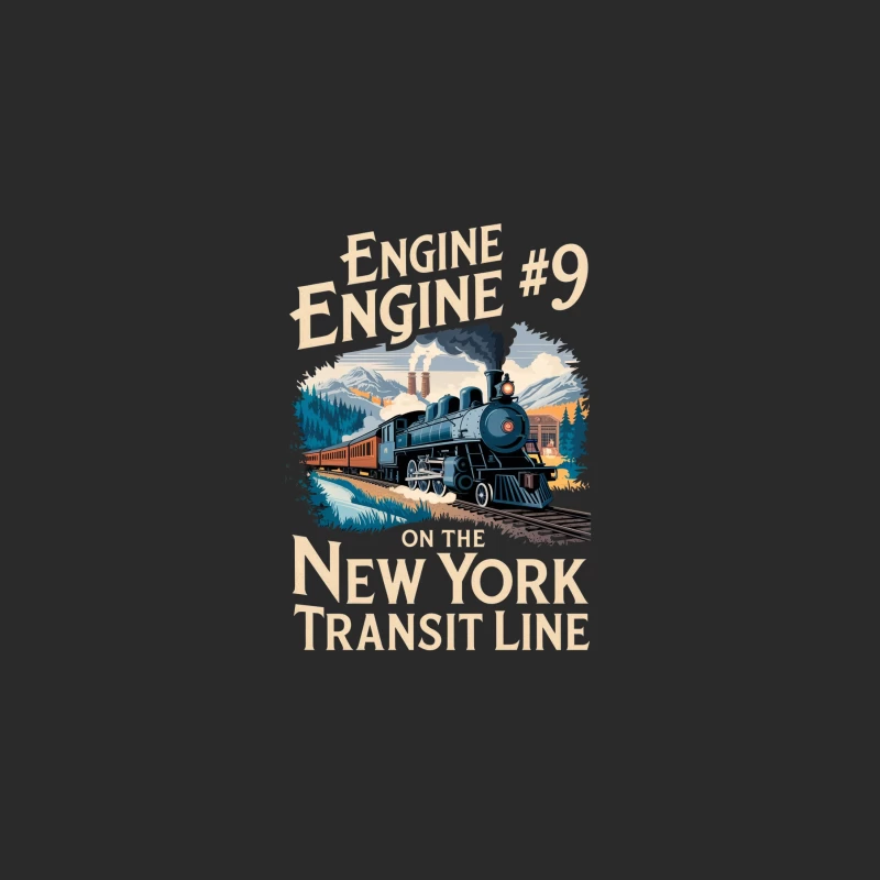 Nostalgic Steam Engine Journey on the New York Transit Line Baseball Cap