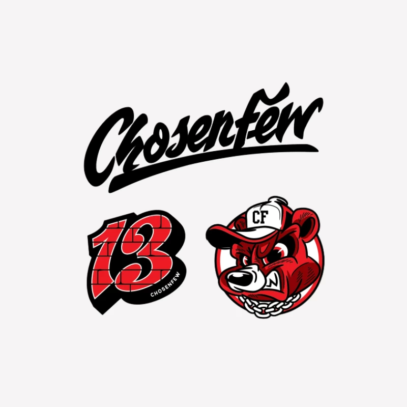 Aggressiver Bär, Graffiti, Chosen Few Herren T-Shirt