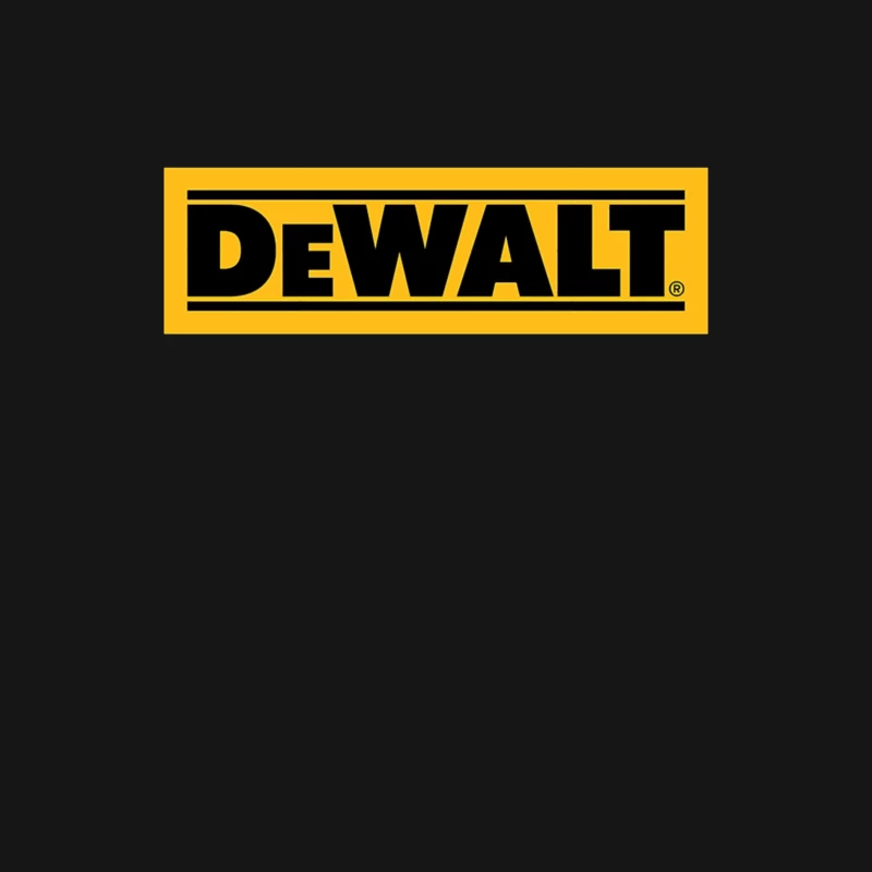 DeWalt Power Tools Logo: Yellow and Black Construction Brand Female Long Sleeve T-Shirt