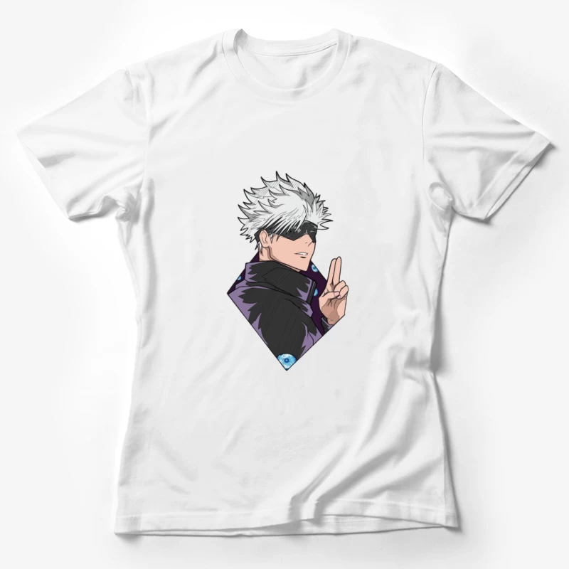 Animecharakter mit weißen Haaren Damen T-Shirt