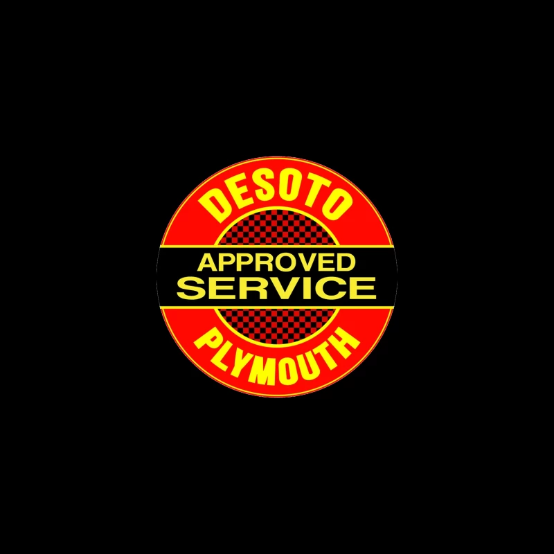 Vintage DeSoto-Plymouth Approved Service Station Logo Travel Mug