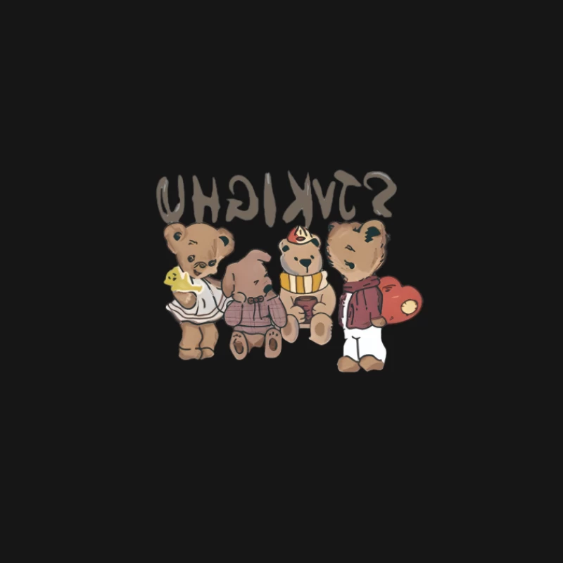 Amis ours en tenues variées Femme T-Shirt