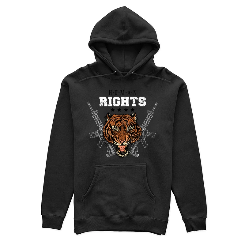 Tigre Sauvage avec Armes et Droits Femme Sweat à capuche