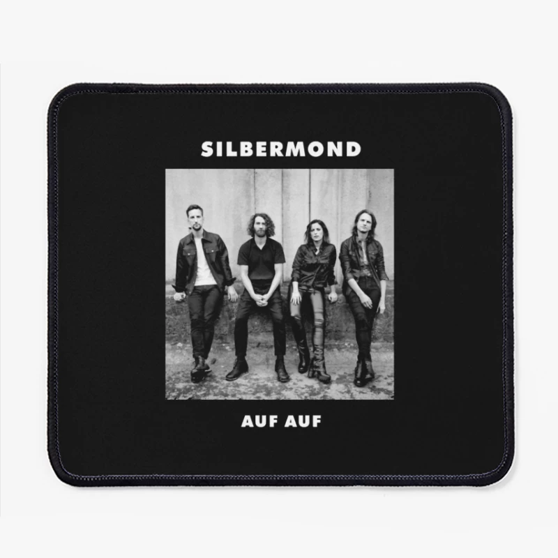 German Rock Band Silbermond - Black and White Promotional Photo Mouse Pad