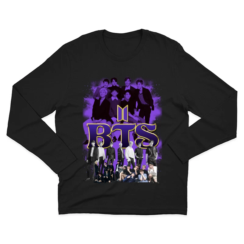 BTS - Iconic K-Pop Boy Band Compilation Male Long Sleeve T-Shirt