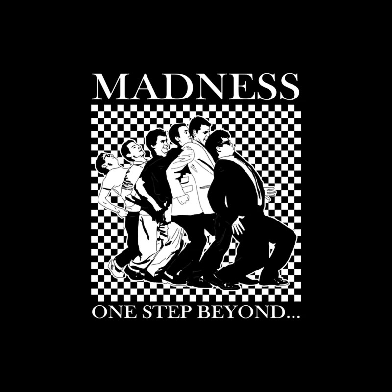 Madness "One Step Beyond" Album Art with Dancing Figures Tapestry