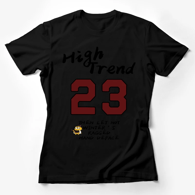 Nummer 23 Design mit Comicfigur Damen T-Shirt