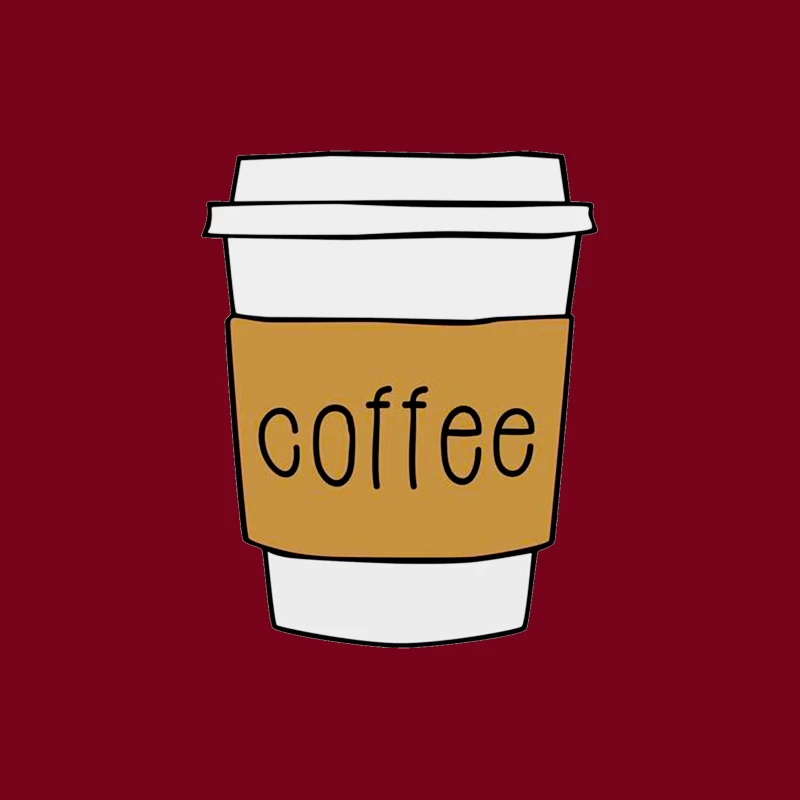 Coffee Cup Illustration Tapestry