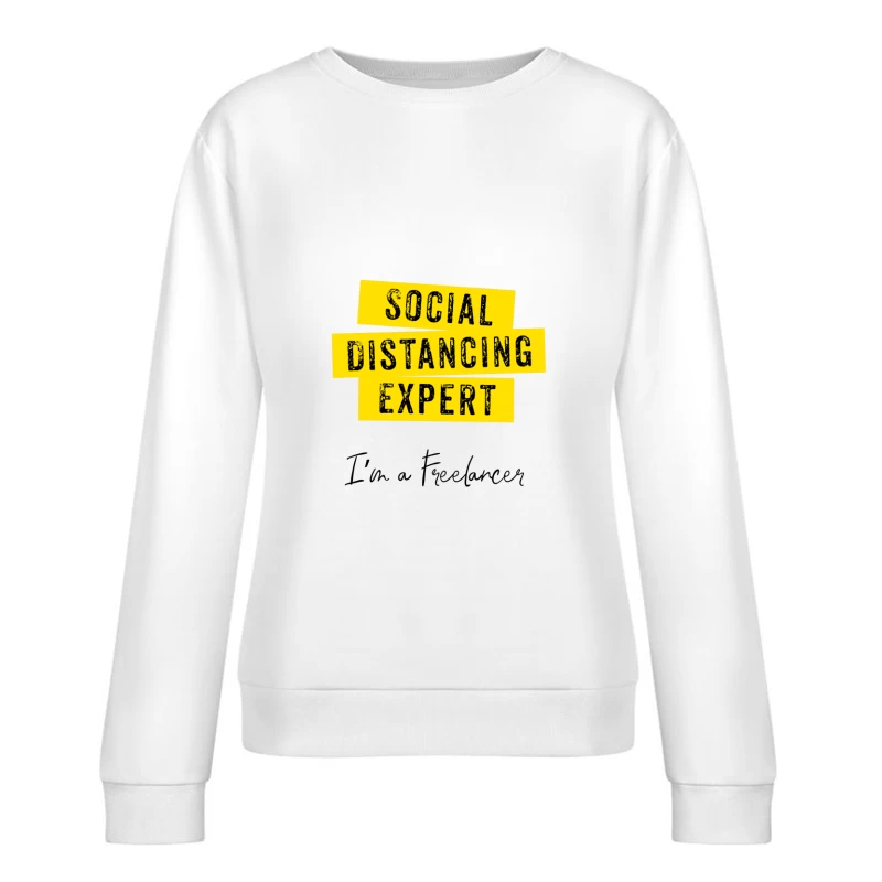Expert en Distanciation Sociale Femme Sweat-shirt à enfiler