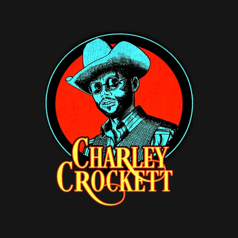 Vintage Charley Crockett Western Music Logo Design Male Long Sleeve T-Shirt