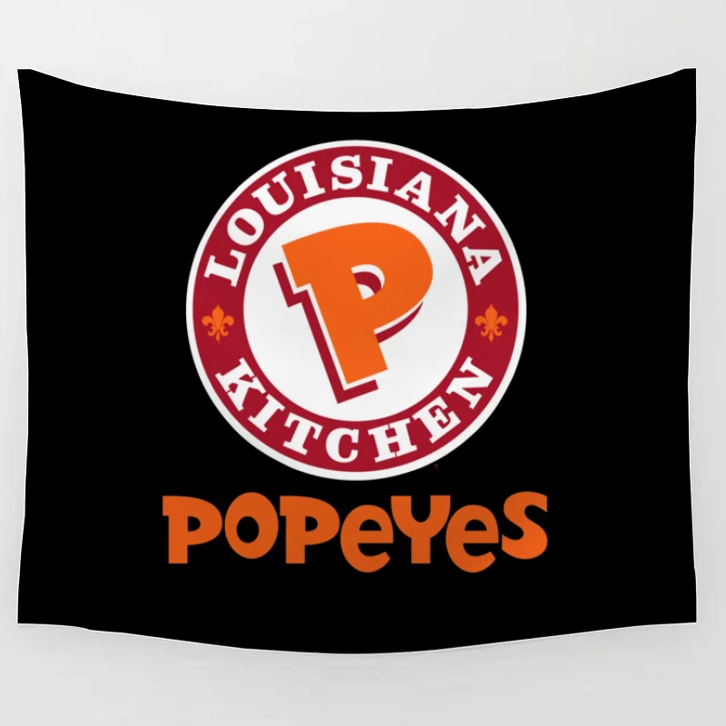 Popeyes Louisiana Kitchen Restaurant Logo Design Tapestry