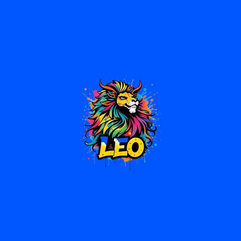 Colorful Leo Zodiac Lion Art Coffee Mug