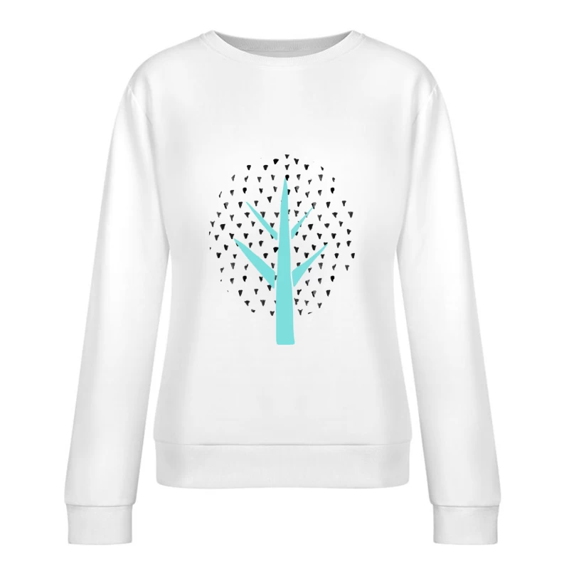 Arbre Givré en Vecteur Femme Sweat-shirt à enfiler