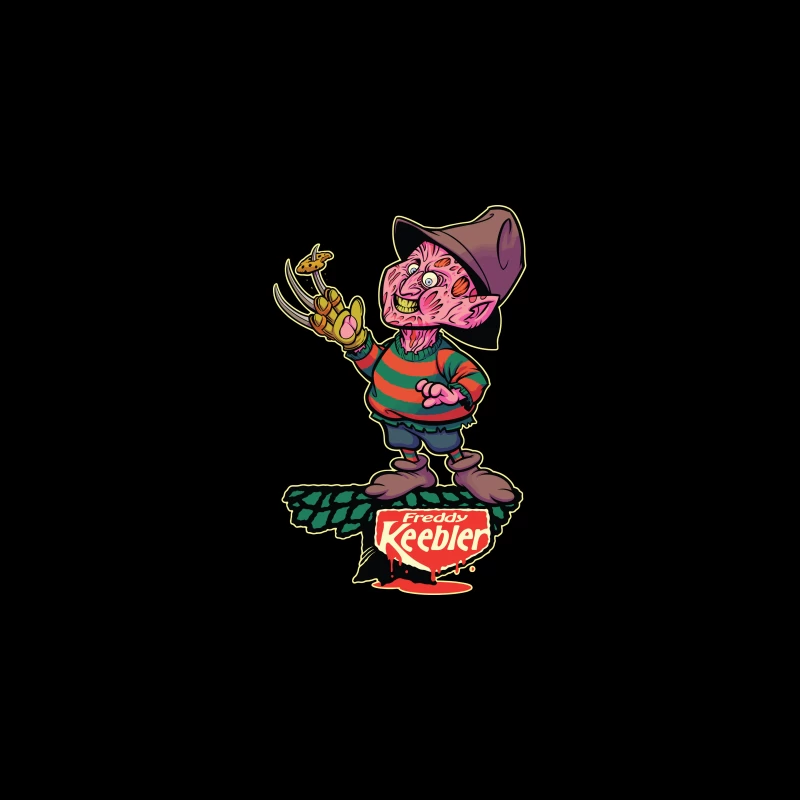 Freddy Keebler: A Whimsical Horror Parody Desk Mat