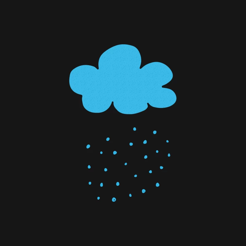 Nuage de pluie bleu Femme T-Shirt