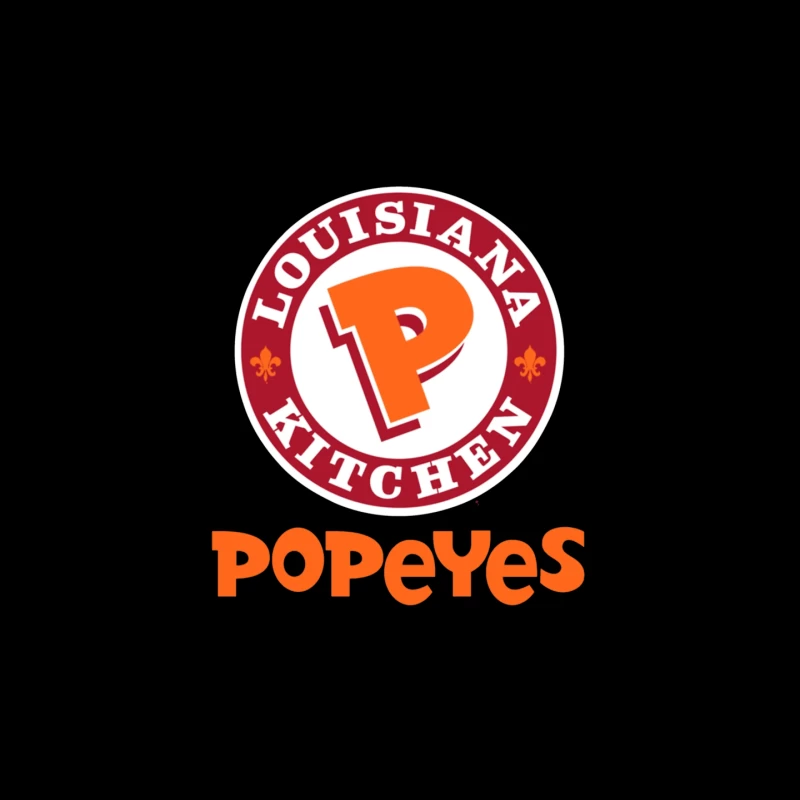 Popeyes Louisiana Kitchen Restaurant Logo Design Mouse Pad