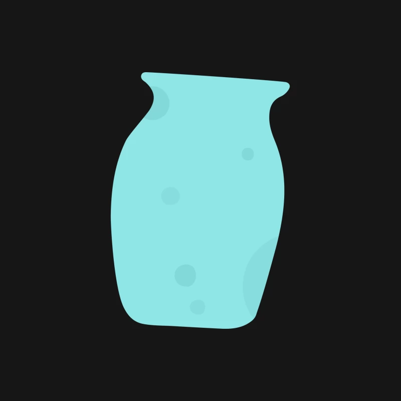 Vase bleu minimaliste Femme T-Shirt