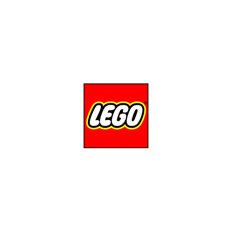 Classic LEGO Logo with Red Background and Yellow Border Coffee Mug