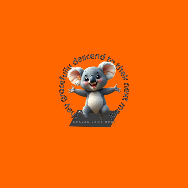 Playful Cartoon Koala Desk Mat
