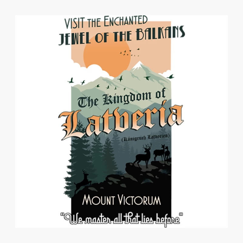 Latveria Travel Poster Pin