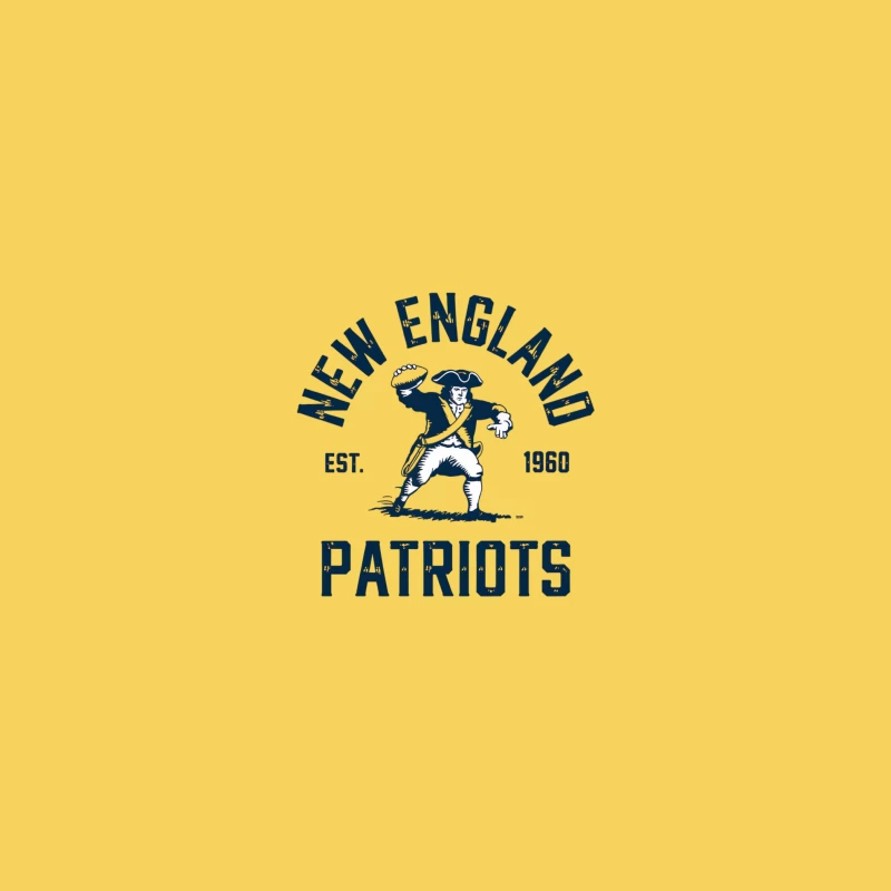 New England Patriots Vintage NFL Team Logo Since 1960 Bucket Hat