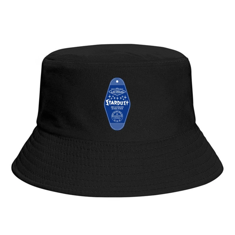 Vintage Stardust Las Vegas Hotel Blue Key Tag Design Bucket Hat