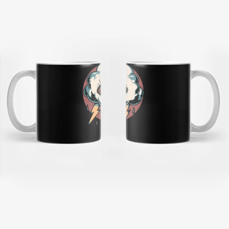 Surreal Eye in a Cloud with Lightning Coffee Mug