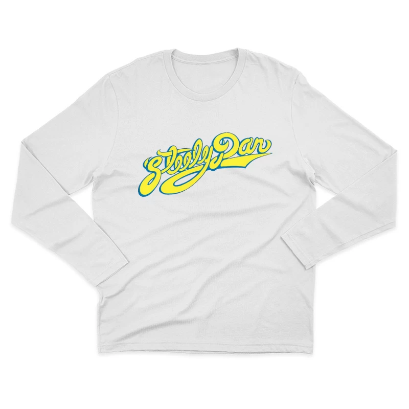 Steely Dan Classic Yellow Cursive Band Logo Male Long Sleeve T-Shirt