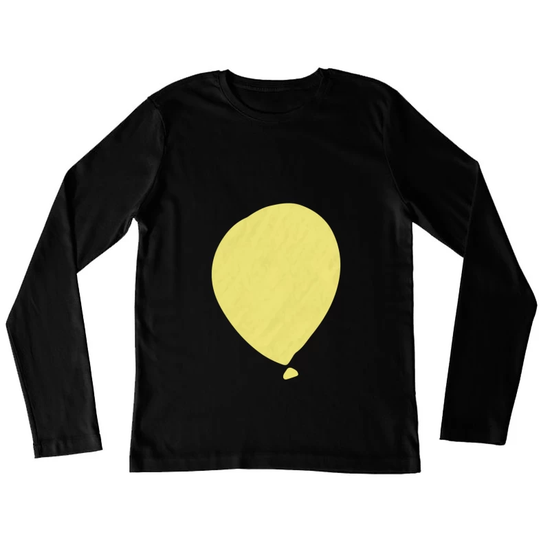Ballon jaune simple Femme Manches Longues T-Shirt