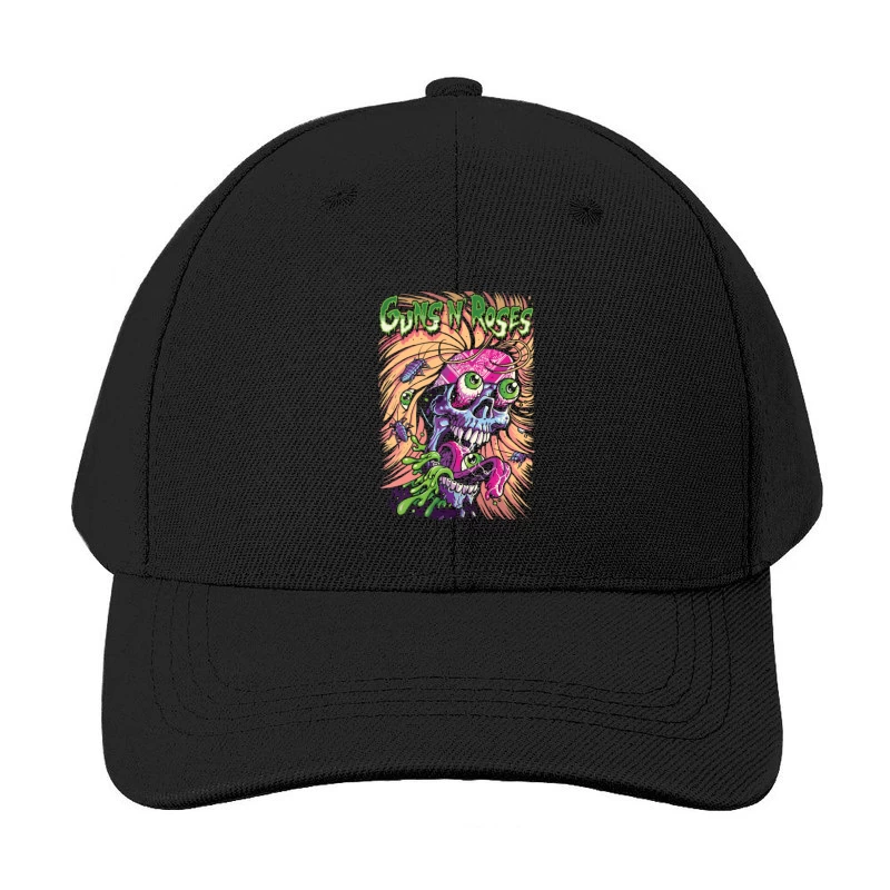 Guns N' Roses Skull Graphic Art Baseball Cap