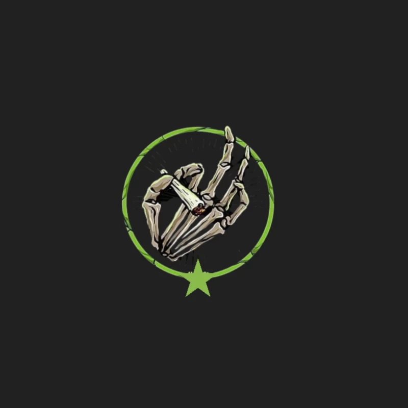 Skull finger with smoke Bucket Hat