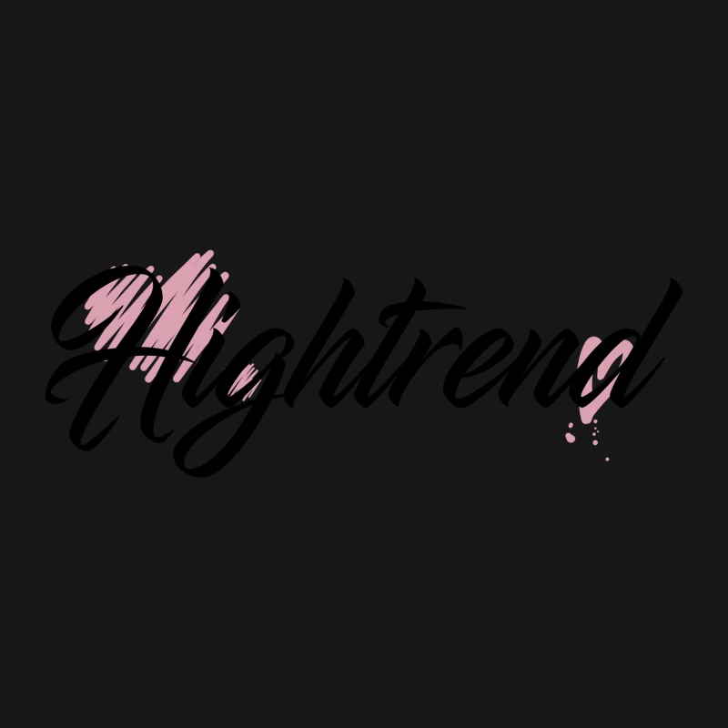 Abstract Artistic Design with Pink Brush Strokes Male Pullover Hoodie