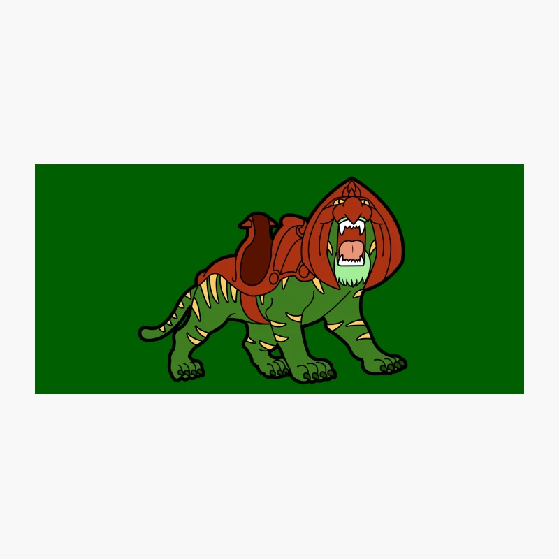 Battle-Ready Armored Fantasy Beast Cat Coffee Mug