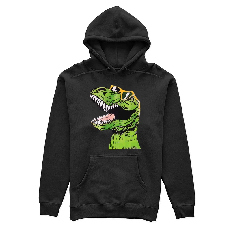 Cooler Dinosaurier mit Sonnenbrille Damen Pullover Hoodie